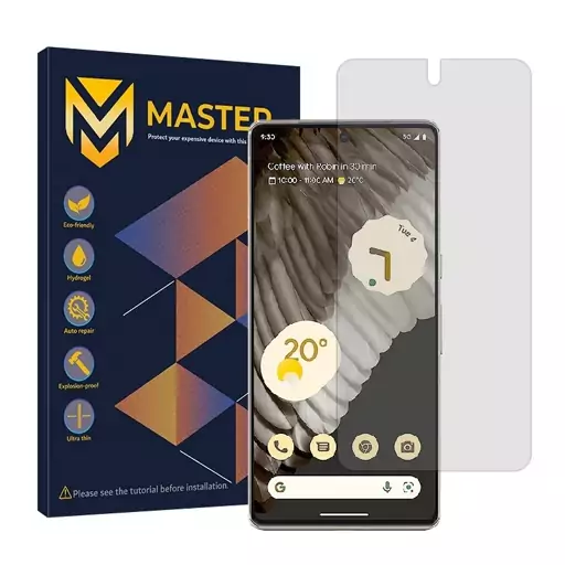 گلس گوگل Pixel 7 Pro شفاف هیدروژلی خودترمیم برند Master