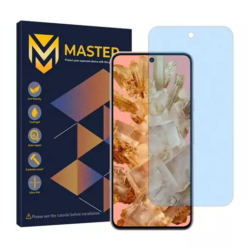 گلس گوگل Pixel 8 مات ضد اشعه آبی هیدروژلی خودترمیم برند Master