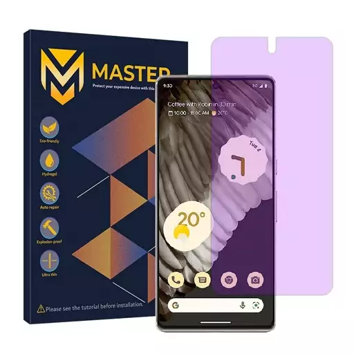 گلس گوگل Pixel 7 Pro ضد اشعه بنفش هیدروژلی خودترمیم برند Master