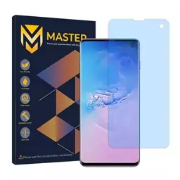 گلس سامسونگ Galaxy S10 ضد اشعه آبی هیدروژلی خودترمیم برند Master