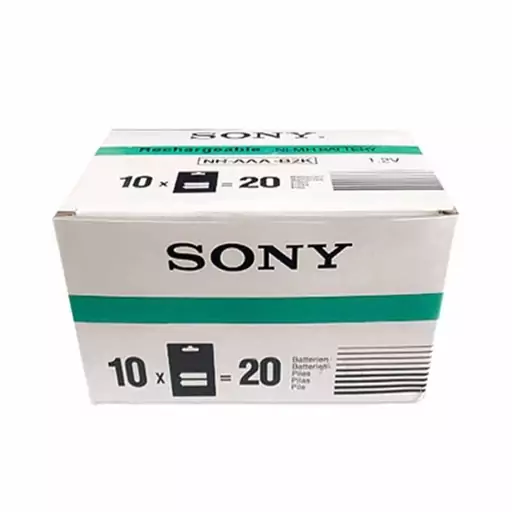 باتری نیم قلمی شارژی Sony مدل NH-AAA-B2K بسته 2 عددی