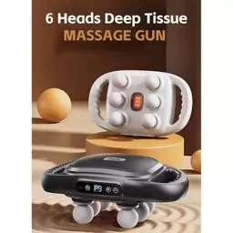 ماساژور  6 سر مدل گان six headed massage gun 