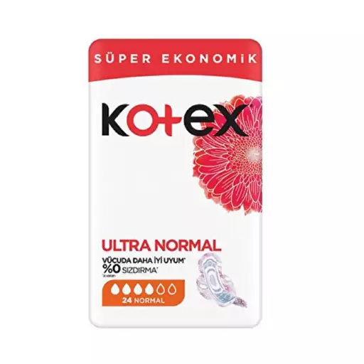 نوار بهداشتی کوتکس مدل Ultra Normal سایز نرمال بسته 24 عددی