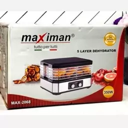 میوه خشک کن 5 طبقه مستطیل ماکسیمان MAx2068