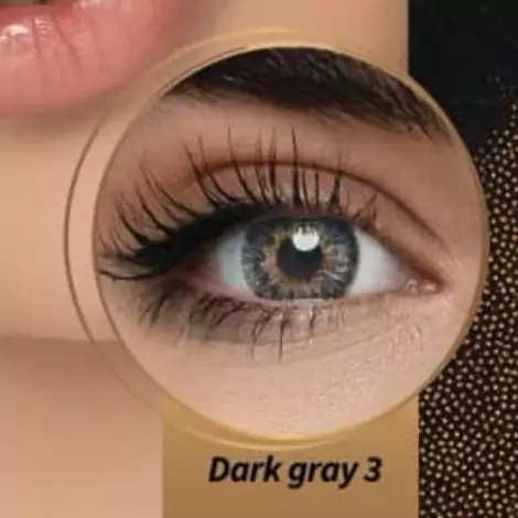 لنز چشم بی لینک Dark gray3 ساخت کره سه ساله 