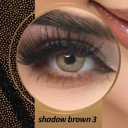 لنز چشم بی لینک shadow brown3  ساخت کره سه ساله 