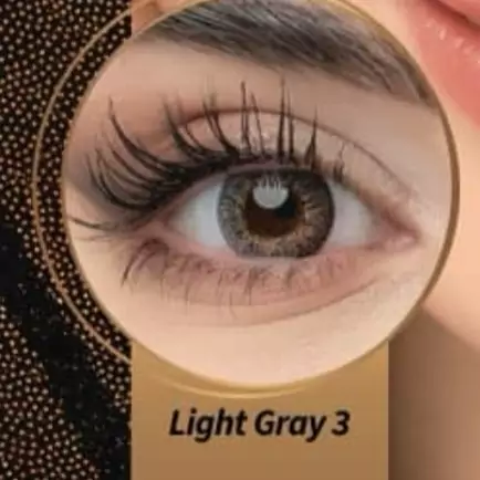 لنز چشم بی لینک Light gray 3 ساخت کره سه ساله 