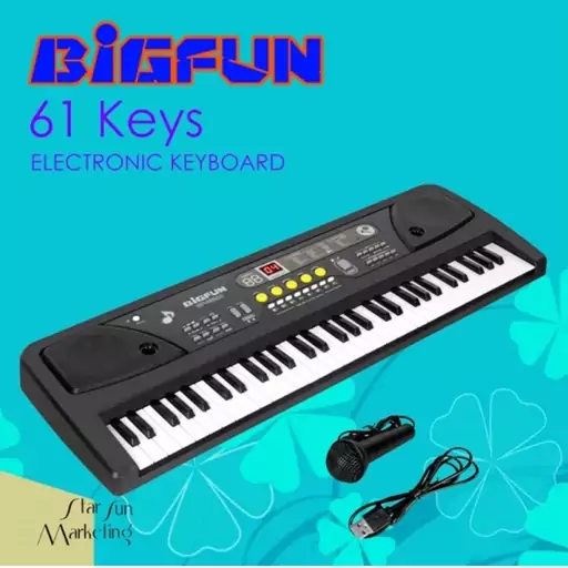 اسباب بازی ارگ آموزشی بیگفان 61 کلید مدل BIGFUN 830A2