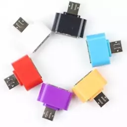 تبدیل Micro USB to USB OTG او تی جی برند اورجینال مبدل اصلی میکرو بدون کابل فلش به گوشی و کیبورد و ماوس otg