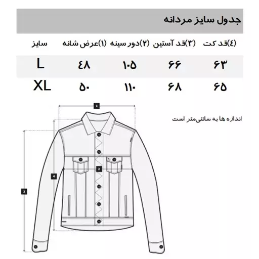 کت جین مردانه مانگو مدل MB503RYA