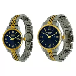 ست زنانه مردانه ساعت مچی سیتیزن مدل اسپشیال،موتور ژاپن  Citizen Special Set SR/GD/BE