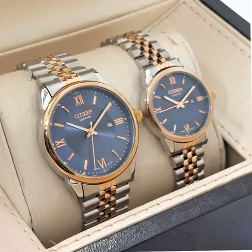  ست زنانه مردانه ساعت مچی سیتیزن مدل اسپشیال،موتور ژاپن  Citizen Special Set SR/RG/BE