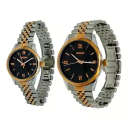  ست زنانه مردانه ساعت مچی سیتیزن مدل اسپشیال،موتور ژاپن  Citizen Special Set SR/RG/BK