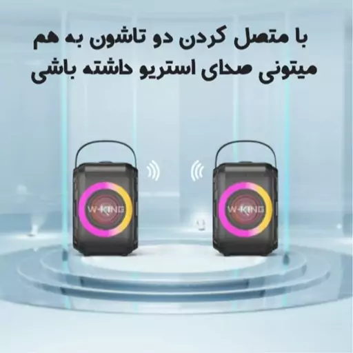 اسپیکر بلوتوثی قابل حمل دبلیو کینگ مدل WKing T9 mini