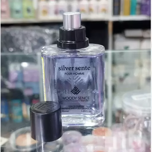 عطر جیبی مردانه وودی سنس مدل Silver Scent حجم 30 میلی لیتر