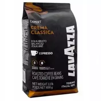 دانه قهوه لاوازا کرما کلاسیکا 1 کیلویی Lavazza Crema Classica