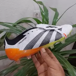  کفش فوتبال آدیداس  استوکدار بلینگام Predator Edge 2024 رنگ سفید مشکی Adidas Predator Black And Red2 