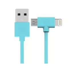 کابل شارژ دو سر USB به میکرو و آیفون مدل AXE WDC-008