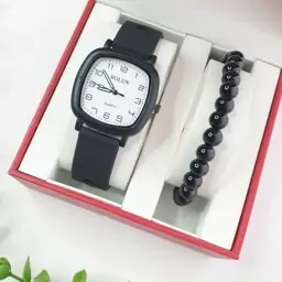 ساعت مچی بند رابر ژله ای صفحه سفید bolun pastille watch 