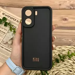 قاب گوشی Redmi 13C / Poco C65 شیائومی سیلیکونی اورجینال Solid Case لوگو برجسته ضد ضربه محافظ لنز دار مشکی کد 86728