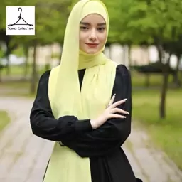 هدشال زنانه تک پیله کرپ حریر