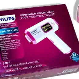 دستگاه لیزر موبر برای موهای زائید صورت و بدن PHILIPS PROFESSIONAL NEW2024 کارتریج الوس با 1000000 شات