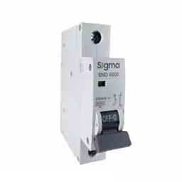 فیوز مینیاتوری تک فاز SIGMA (16 آمپر/قدرت قطع 6 کیلو آمپر تیپ c)