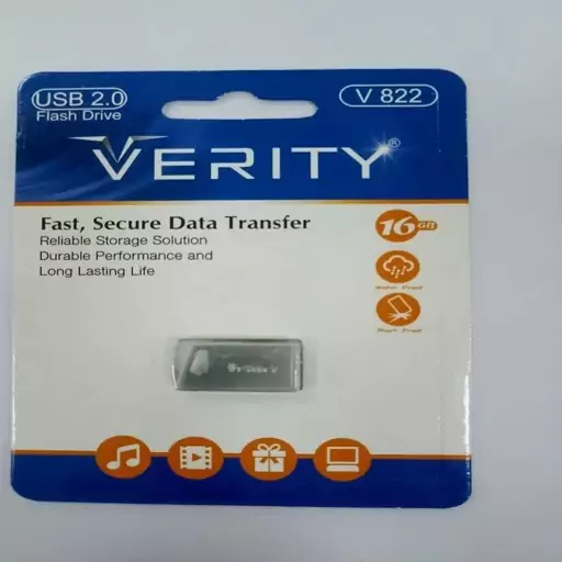 فلش مموری وریتی مدل V822 USB2.0 ظرفیت 16 گیگابایت