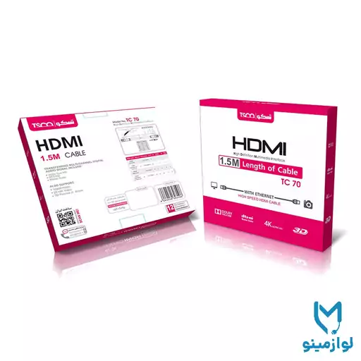 کابل HDMI تسکو 1.5 متری مدل TC 70