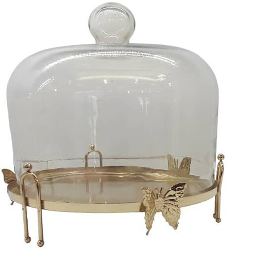 کاپ کیک طلایی پایه دار مدل پروانه  آبکاری سایز بزرگ
دارای محافظ شیشه ای 
سایز بزرگ با پایه فلزی
مناسب برای همه منازل 
