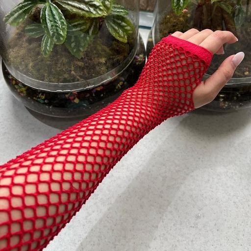 ساق دست قرمز فیشنت برند آپتیمیست لاانگشتی فری سایز