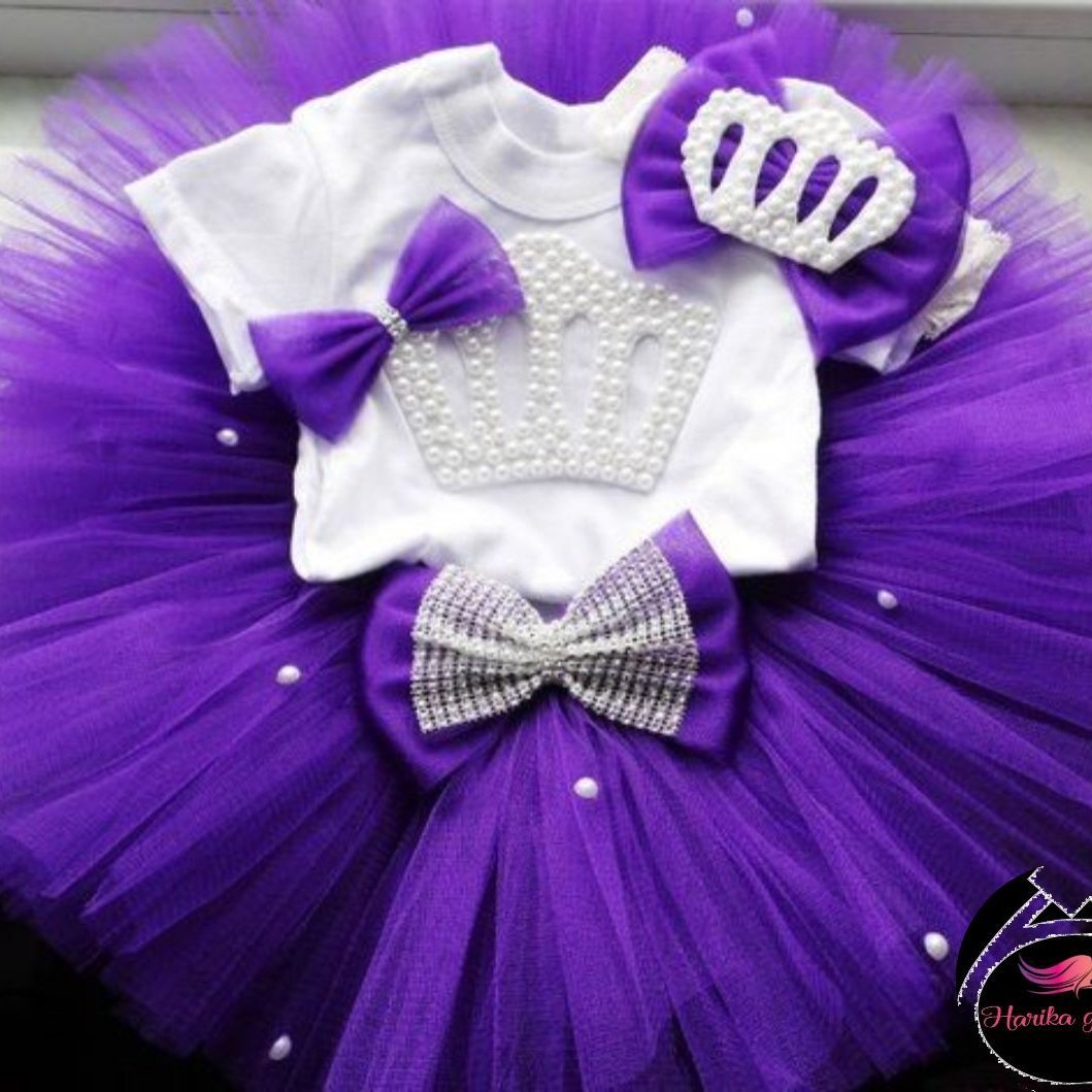 لباس توتو دخترونه طرح تاج