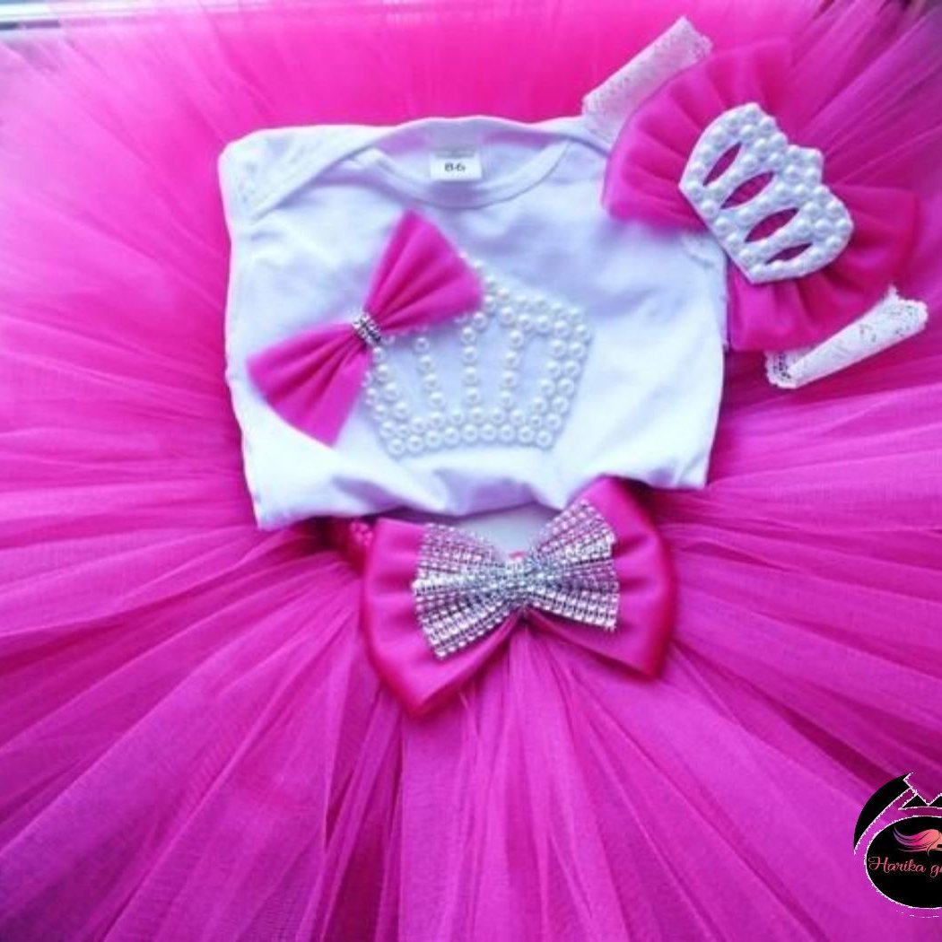 لباس توتو دخترونه طرح تاج