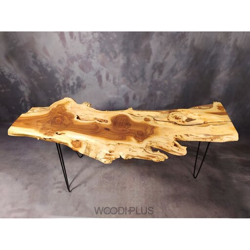 سفارش ساخت میز کنسول روستیک با چوب درخت سنجد پایه فلزی. ارسال با چاپار و به صورت پسکرایه 