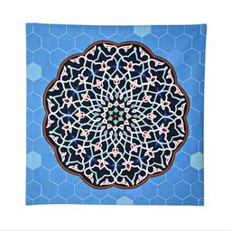 رومیزی مدل مخمل طرح خطی کد 128
