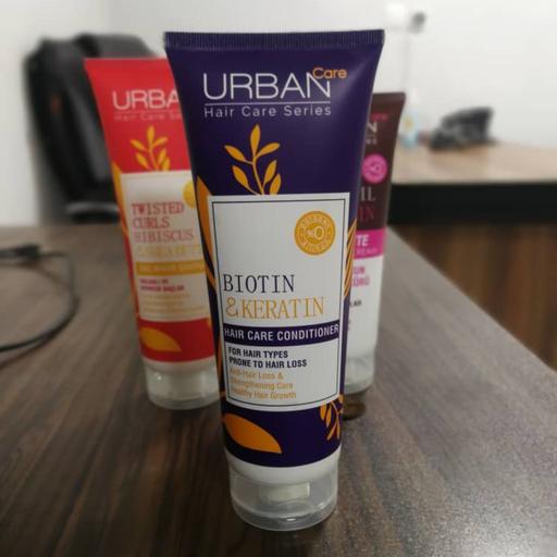 ماسک مو اربن کر (urban care) حاوی بیوتین و کراتین حجم 250 میل