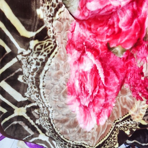 پتو گلبافت   خارجی یک نفره گل برجسته مارک سنفیلا  