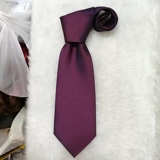 کراوات تُرک جنس ساتن سیلک عرض10سانت رنگ بنفش
