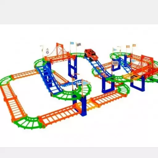 اسباب بازی ریسینگ   ماشین مسابقه ای  125 قطعه تی 