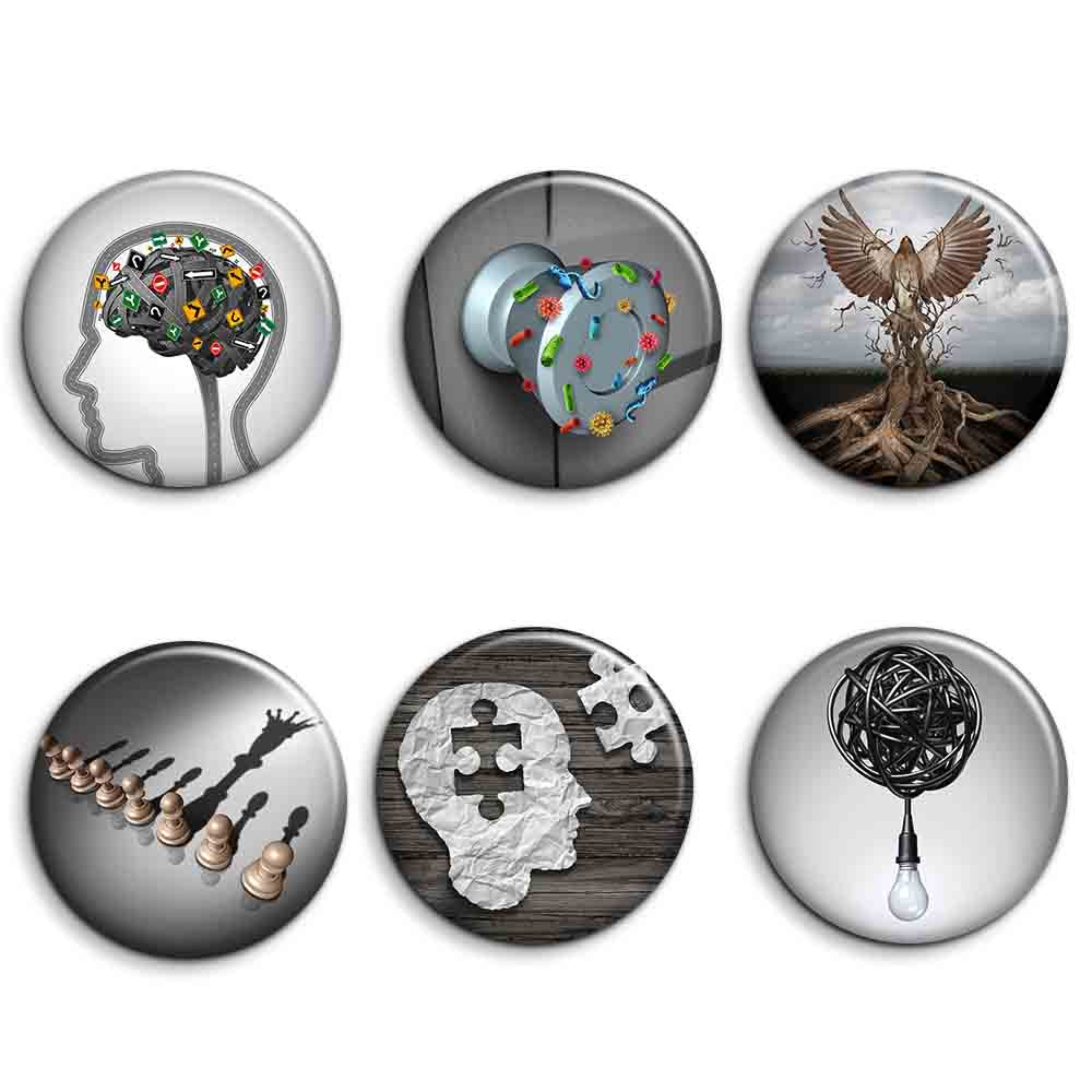 پیکسل افرا توس طرح متنوع تفکر بسته 6 عددی