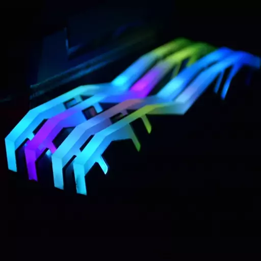 هیت سینک رم کامپیوتر rgb مدل strix طرح نقره ای 