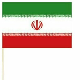 پرچم ایران کاغذی دسته چوبی