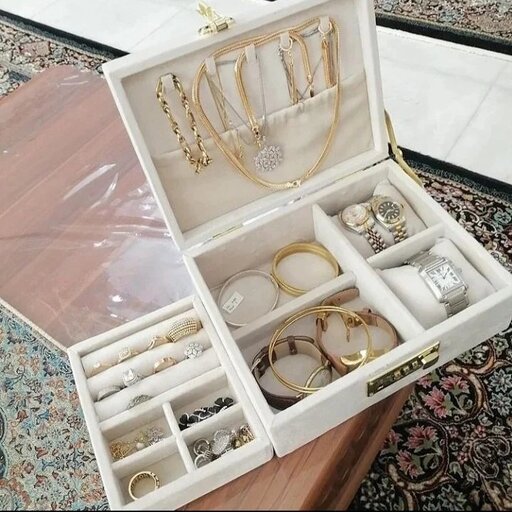 جعبه جواهرات دو طبقه 