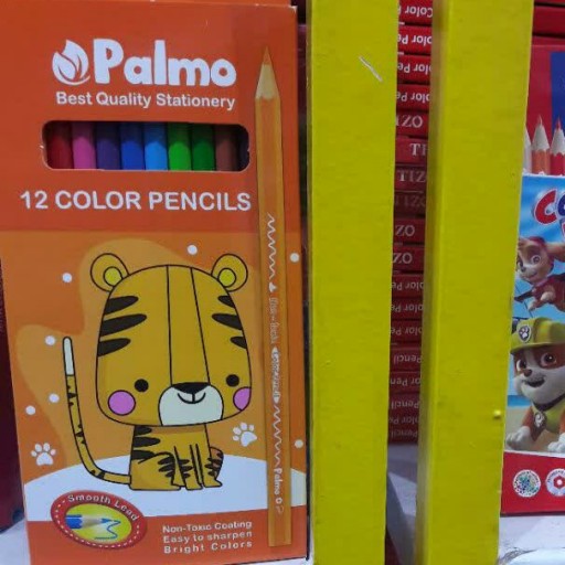 مداد رنگی پالمو ایرانی دوازده رنگ
