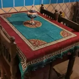 سفره ورومیزی قلمکاری صادراتی اعلا 6نفره ترنج