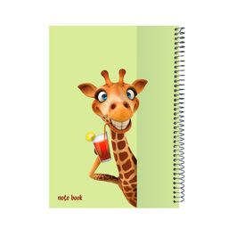 دفتر مشق 60 برگ پدیده نقش طرح happy giraffe