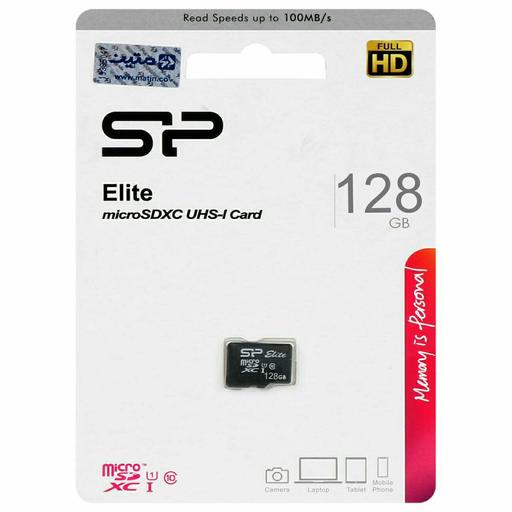 کارت حافظه MicroSD سیلیکون پاور مدل Elite با ظرفیت 128 گیگابایت