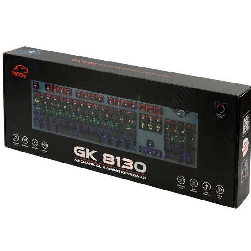 کیبورد مکانیکال مخصوص بازی تسکو مدل GK 8130