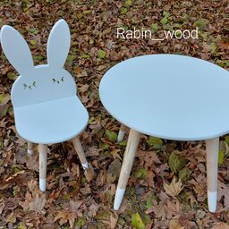 میز و صندلی کودک مدل خرگوش پلک دار