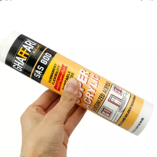 چسب  ماستیک ، چسب  درزگیر  غفاری مدل super acrylic  حجم 460 گرم .